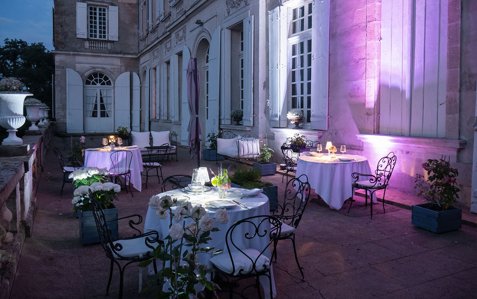 Gastronomic dinner in chateau Marcellus